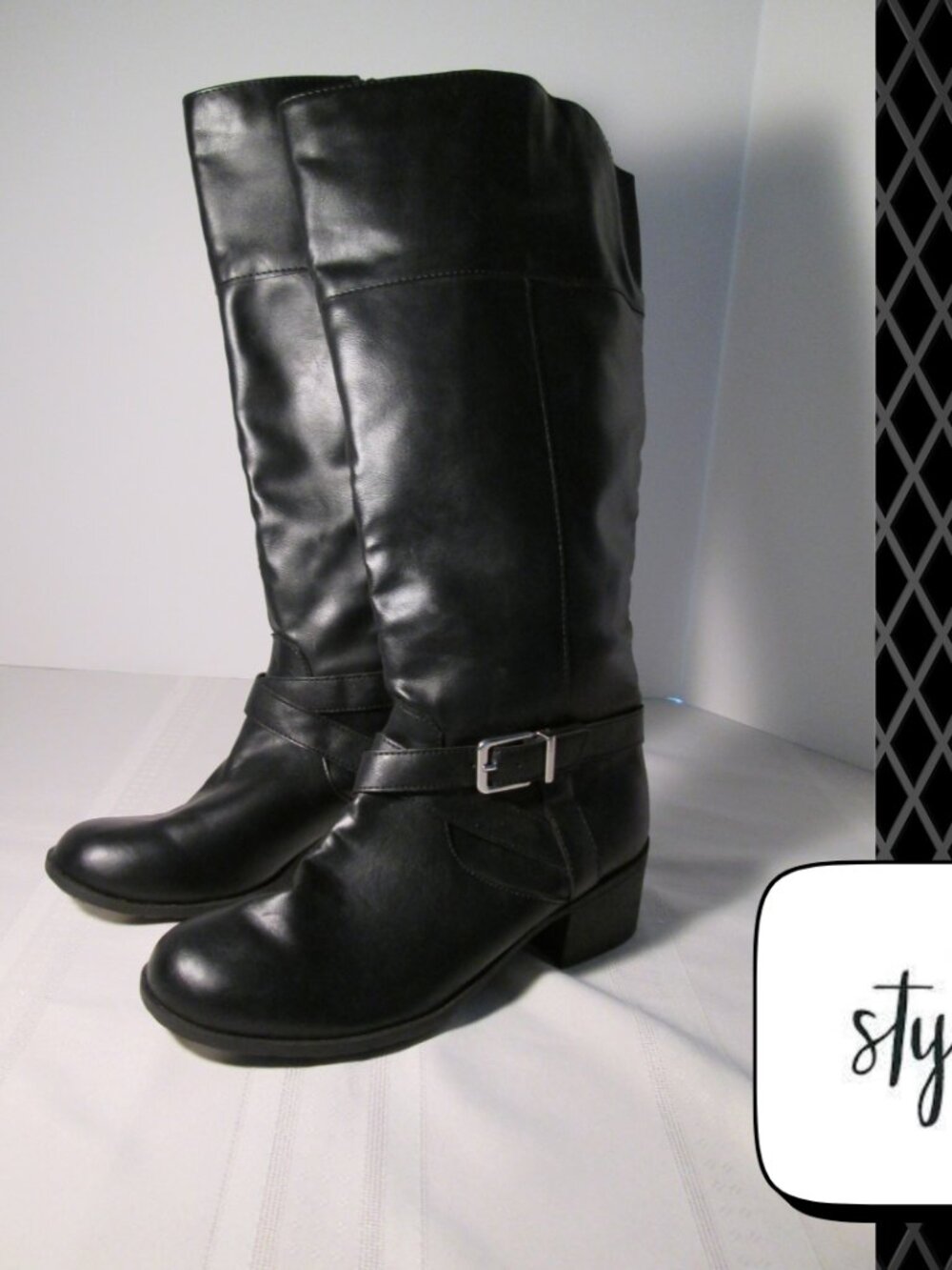 Style & Co Wide Calf Knee-High Boots โ Womenโs Size 7